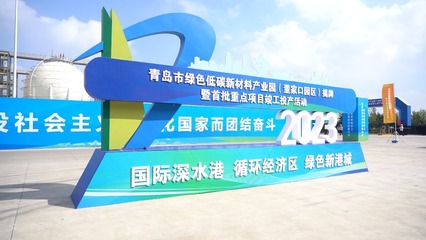 青島市綠色低碳新材料產業園(董家口園區)在青島西海岸新區揭牌